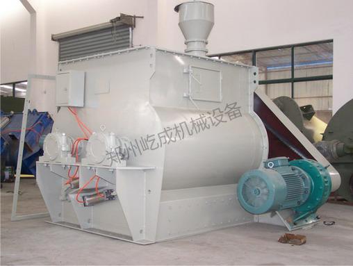 雙軸無重力干粉混合機(jī)工作原理